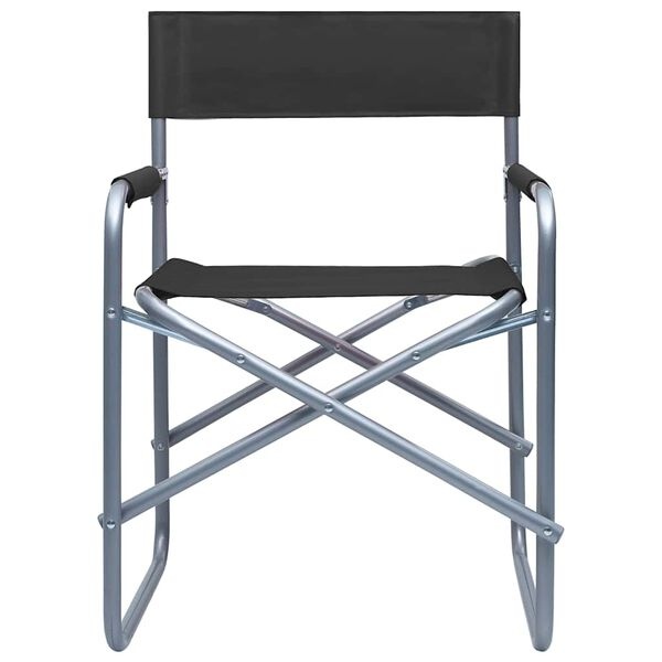 Vidaxl Lot de 2 chaises de metteur en scène pliables noires - 34% de remise
