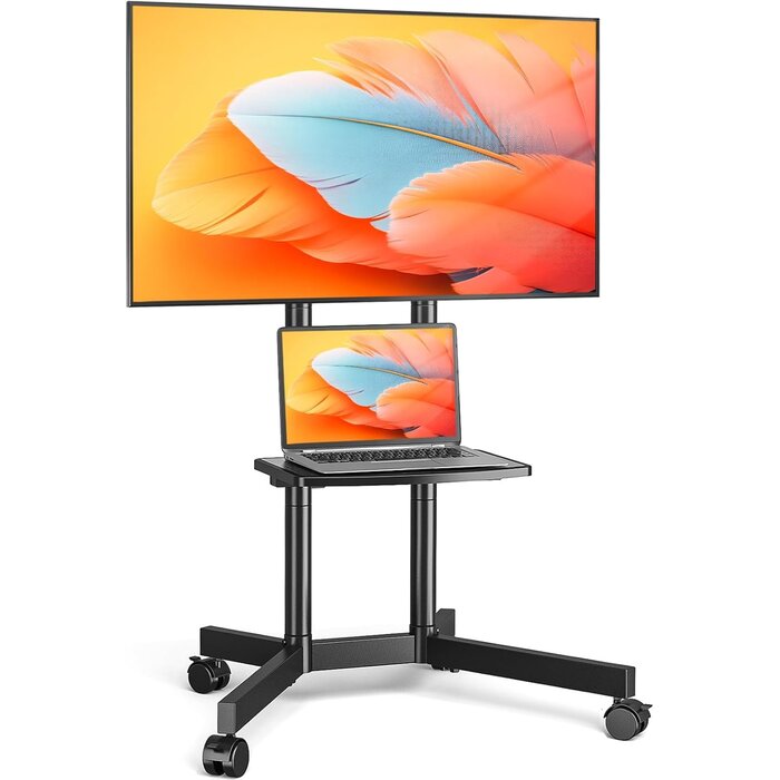 Support TV mobile sur roulettes 32-75 pouces - 34% de remise