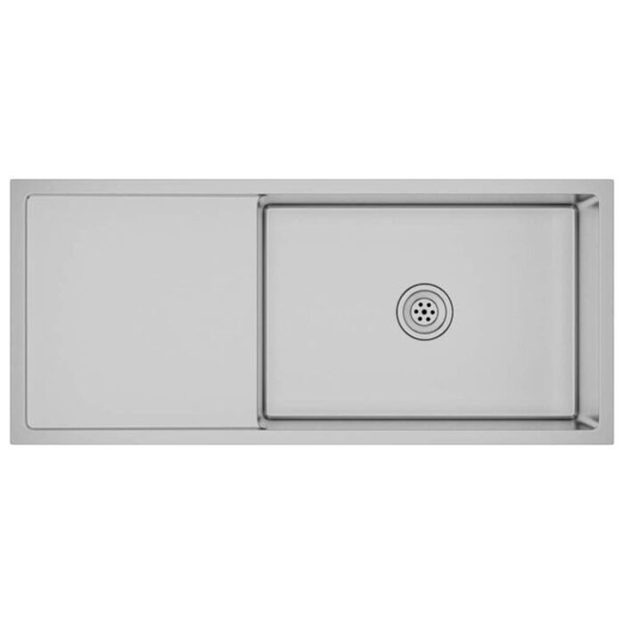 Vidaxl Évier de cuisine inox 100x44cm avec égouttoir - 35% de remise