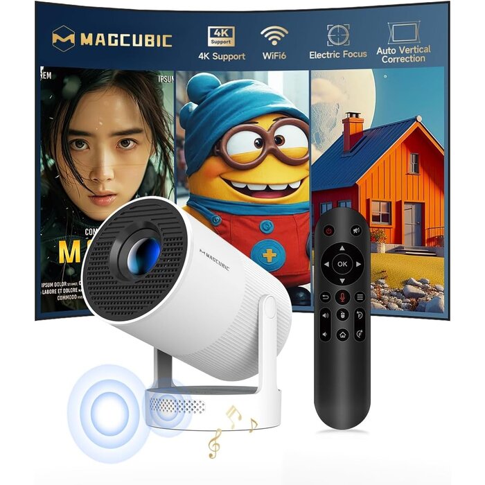 Mini projecteur intelligent 4K orientable 180° - 34% de remise