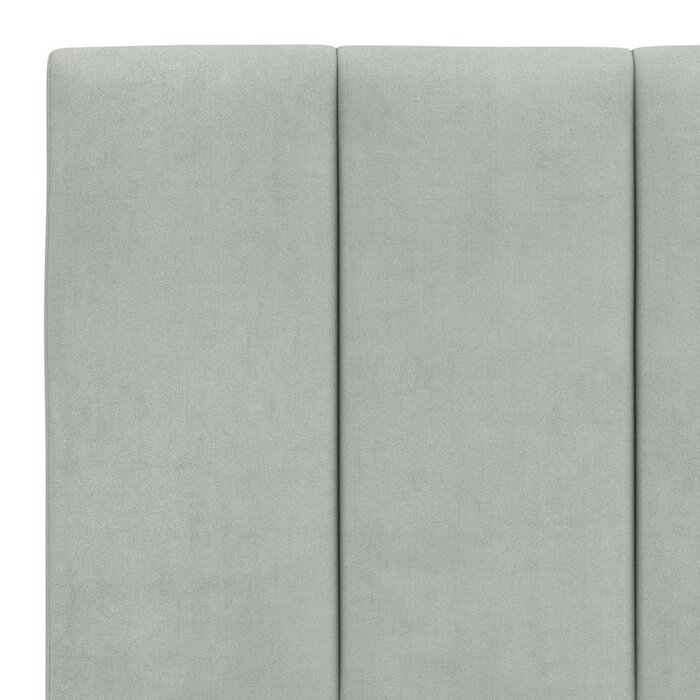 Vidaxl Coussin de tête de lit 200 cm en velours gris - 34% de remise