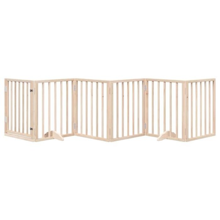 Vidaxl Barrière de sécurité pour chien 300 cm, 6 panneaux pliable - 34% de remise