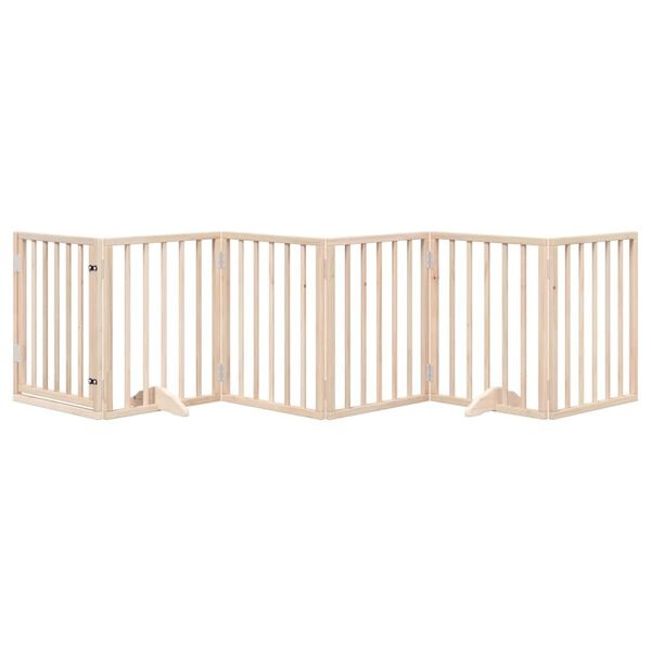 Vidaxl Barrière de sécurité pour chien 300 cm, 6 panneaux pliable - 34% de remise