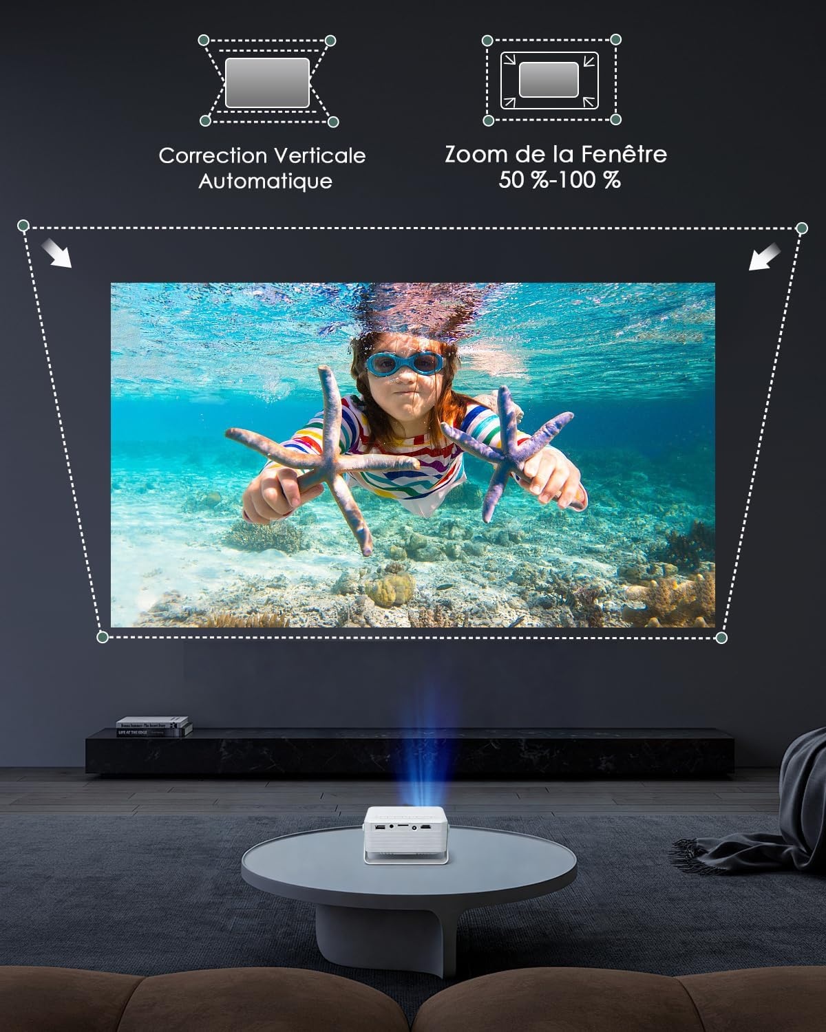 Yoton Mini projecteur portable 720p - Vert - 33% de remise