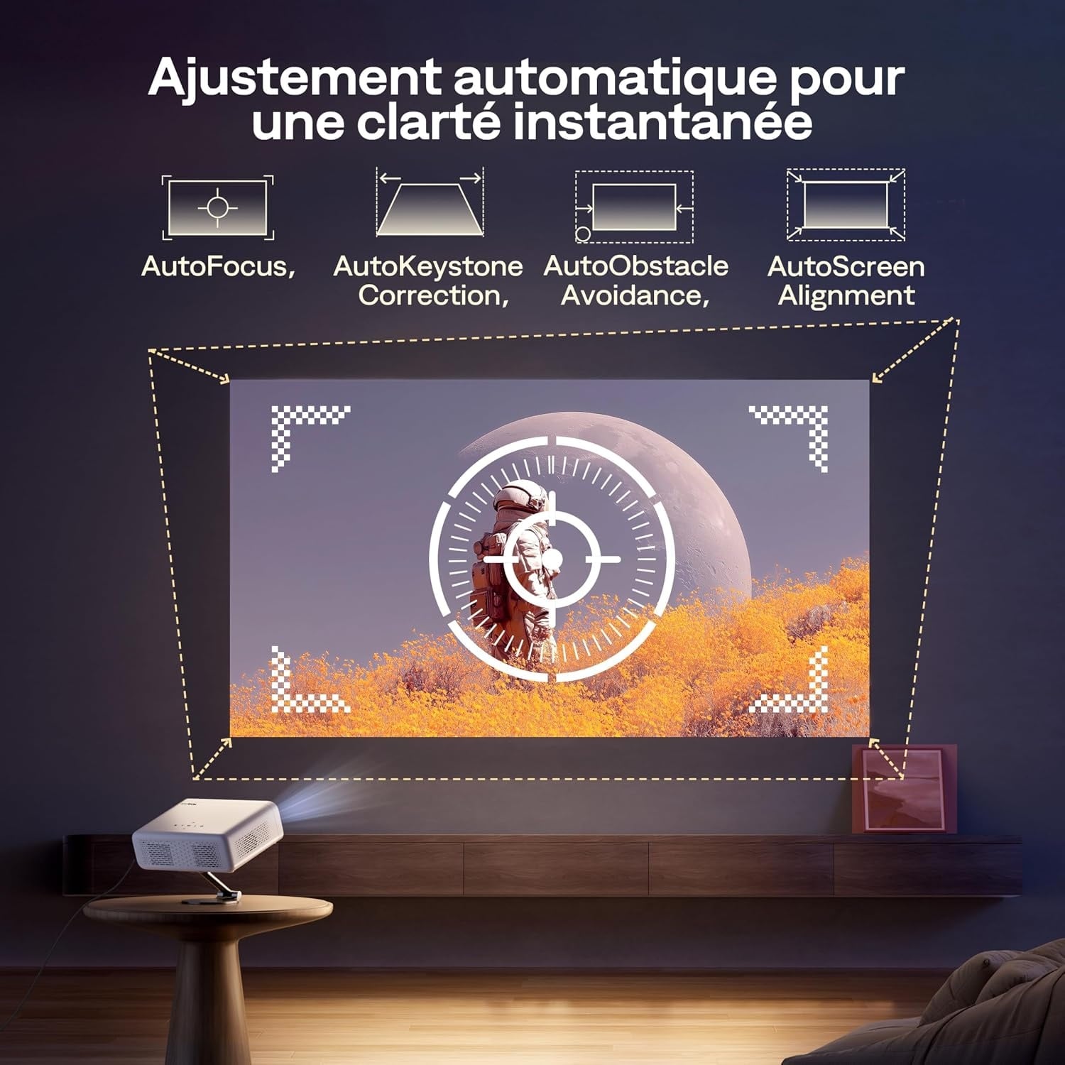 Projecteur intelligent 1080P Full HD Google TV - 35% de remise