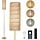 Lampadaire doré rotin et lin dimmable - 34% de remise