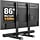 Pieds TV Universels 37-86" Réglables - Acier - 33% de remise