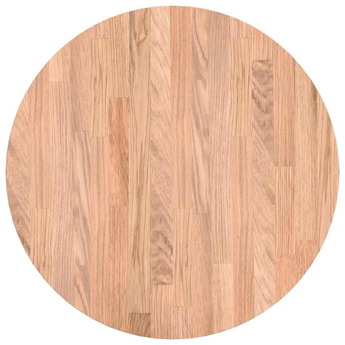 Vidaxl Plateau de table rond en chêne massif - Ø 50 cm - 33% de remise