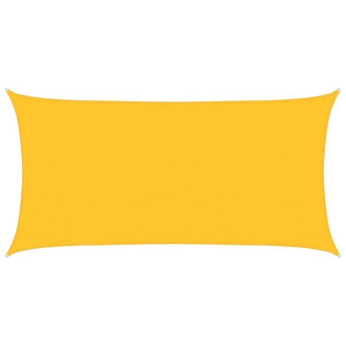Vidaxl Voile d'ombrage rectangulaire 3x6m Jaune - 33% de remise