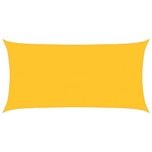 Vidaxl Voile d'ombrage rectangulaire 3x6m Jaune - 33% de remise