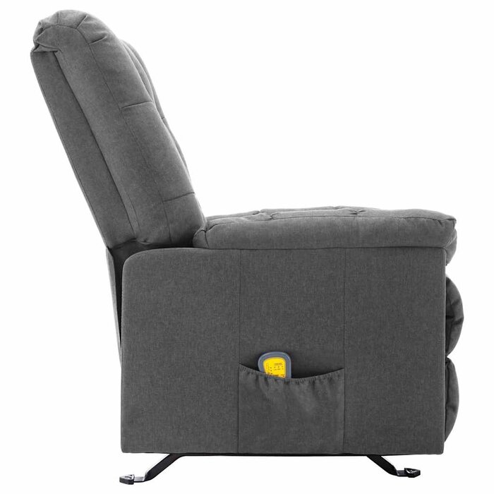 Vidaxl Fauteuil de massage inclinable gris clair - 35% de remise
