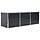Jardinière surélevée en acier anthracite 240x80x77cm - 34% de remise