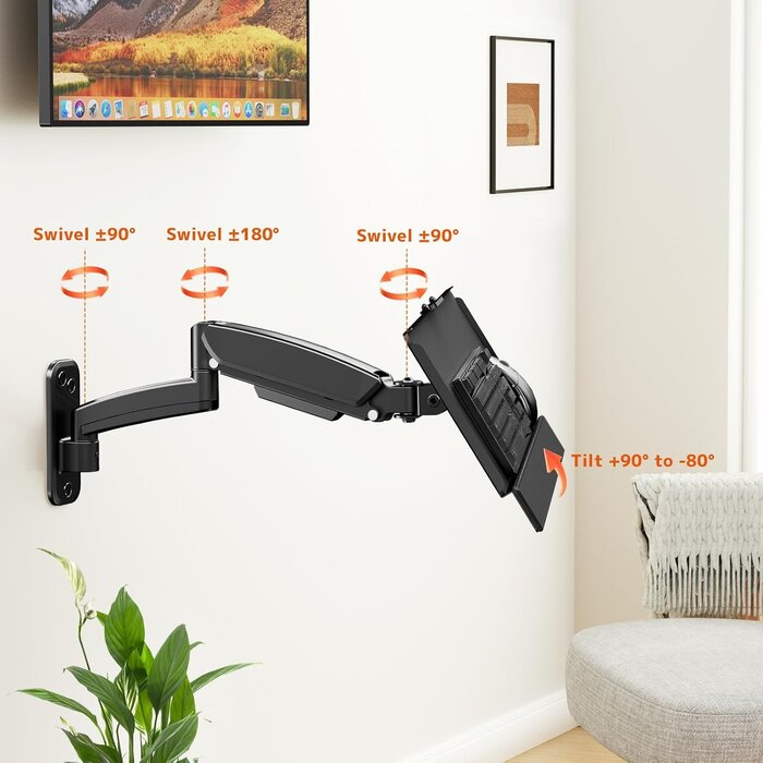 Support Mural Ergonomique pour Clavier - Pivotant et Pliable - 34% de remise