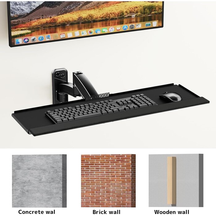 Support Mural Ergonomique pour Clavier - Pivotant et Pliable - 34% de remise