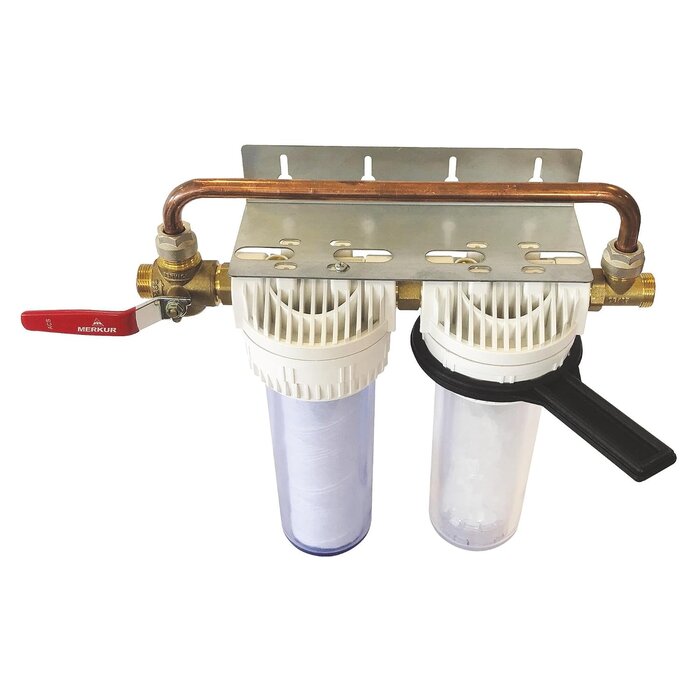 Station de filtration double anti-calcaire 20 microns - 34% de remise