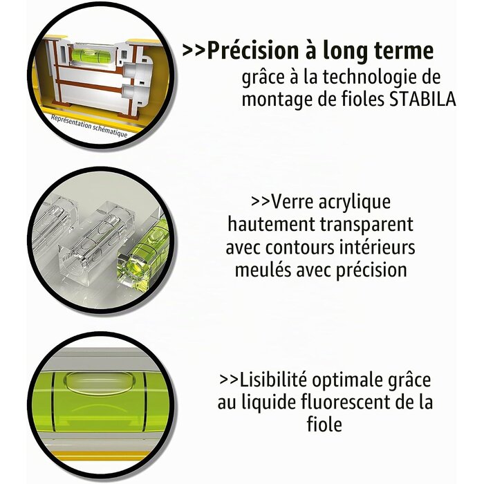 Niveau à bulle 60 cm avec éclairage LED - 34% de remise