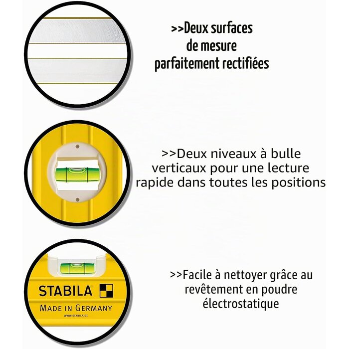 Niveau à bulle 60 cm avec éclairage LED - 34% de remise