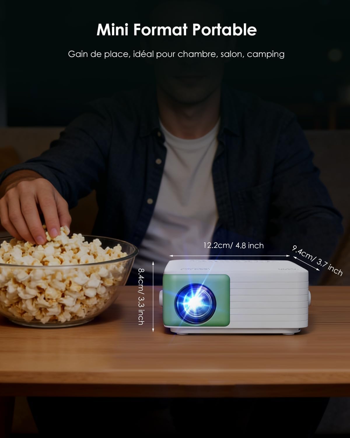 Yoton Mini projecteur portable 720p - Vert - 33% de remise