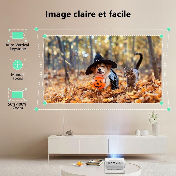 Yoton Mini projecteur portable Full HD 1080P - 33% de remise