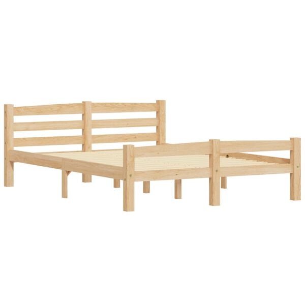 Vidaxl Cadre de lit en pin massif 140x200 cm - 34% de remise
