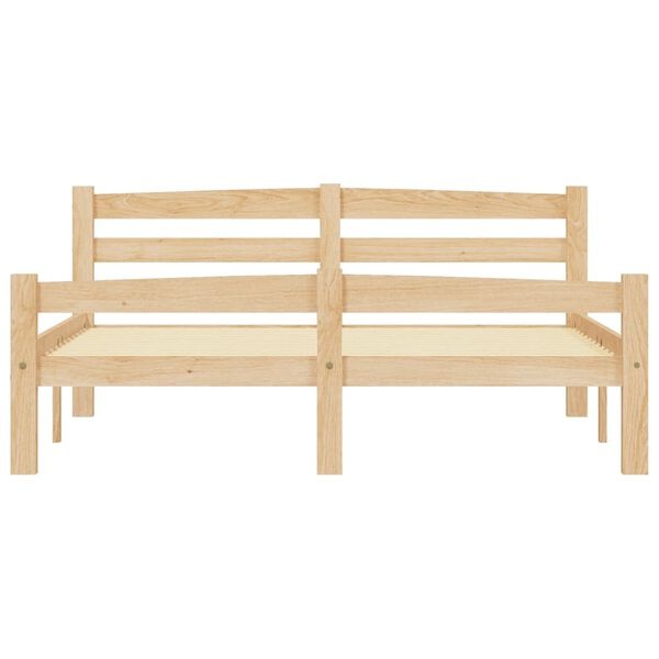 Vidaxl Cadre de lit en pin massif 140x200 cm - 34% de remise