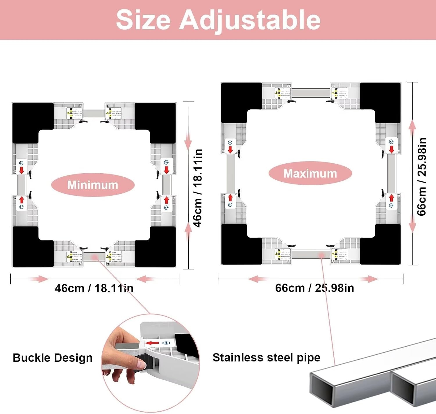 Kit de superposition universel pour lave-linge - 33% de remise