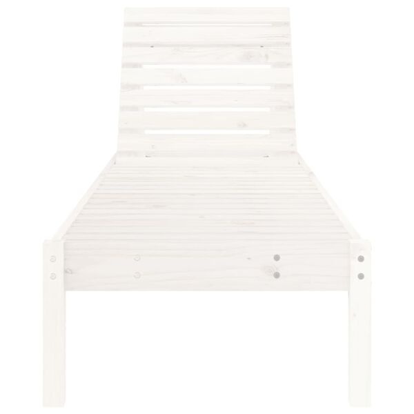 Vidaxl Bain de soleil en bois de pin blanc - 199,5 cm - 34% de remise