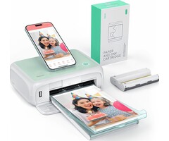 Yoton Imprimante photo Wi-Fi 10x15cm - Vert clair - 35% de remise