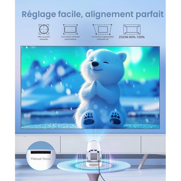 Magcubic Vidéoprojecteur Portable 4K Android 11 - 33% de remise