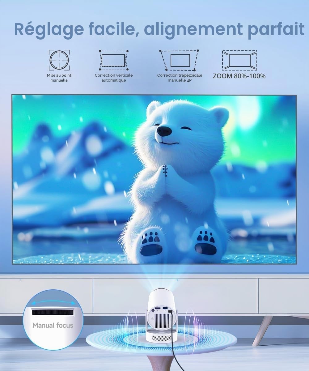 Magcubic Vidéoprojecteur Portable 4K Android 11 - 33% de remise