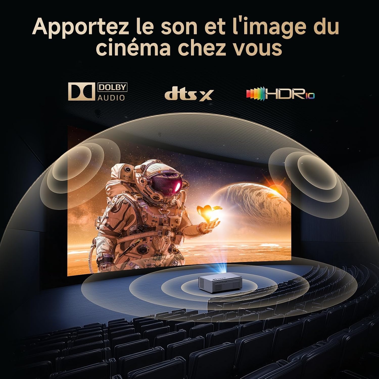 Projecteur 4K Intelligent avec WiFi 6 - 35% de remise