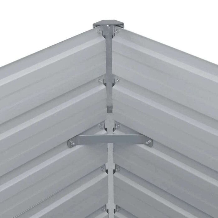 Vidaxl Bac à fleurs surélevé 160x80x77 cm acier galvanisé - 34% de remise
