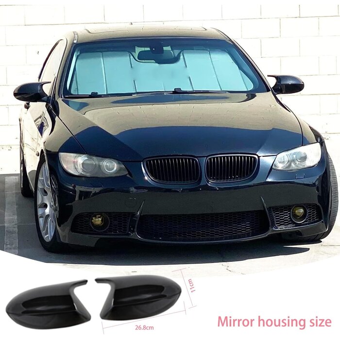 Coques de Rétroviseurs Noir Brillant BMW Série 3 (09-12) - 31% de remise