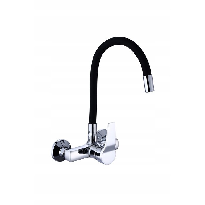 Viking Choice Mitigeur de cuisine mural flexible en laiton noir 52cm - 33% de remise
