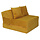 Matelas pliable et pouf 200x70cm Ocre - 34% de remise