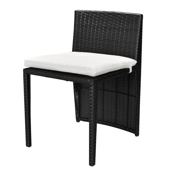 Vidaxl Ensemble bistro 3 pièces en résine tressée noire - 35% de remise