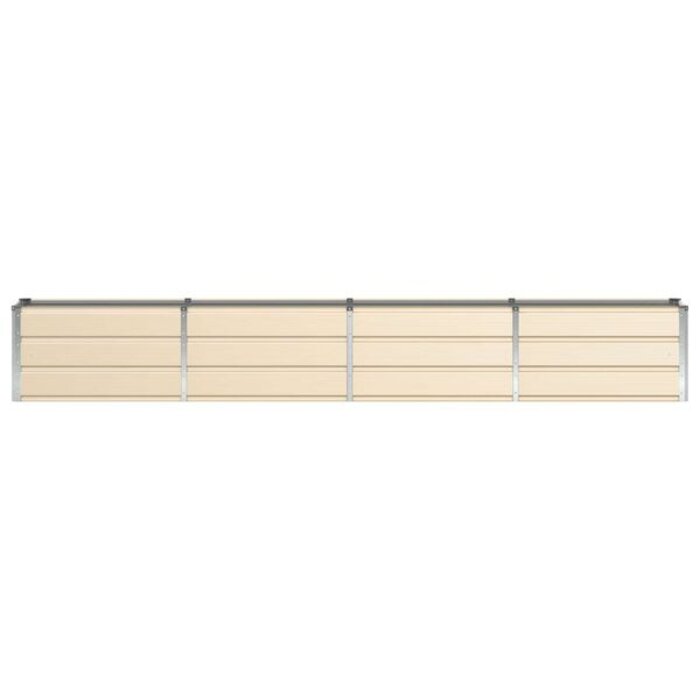 Vidaxl Jardinière rectangulaire en acier ivoire 320 cm - 34% de remise