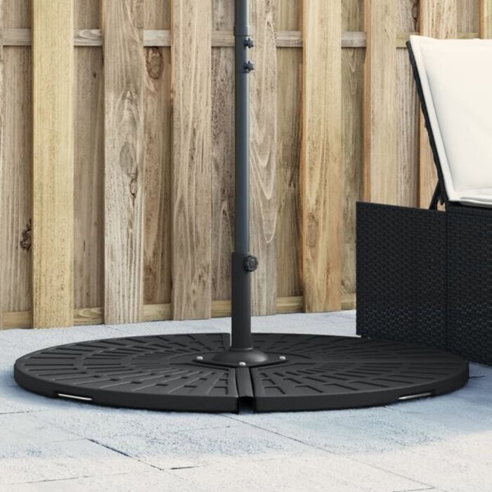 Vidaxl Poids pour parasol déporté 14 kg - Noir - 33% de remise