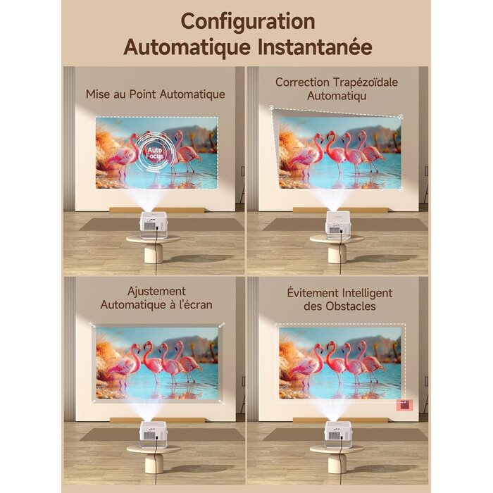 Magcubic Projecteur Vidéo Android 14 1080P - Rotation 180° - 35% de remise