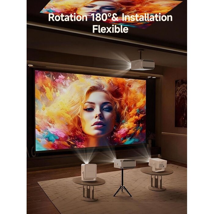 Magcubic Projecteur Vidéo Android 14 1080P - Rotation 180° - 35% de remise