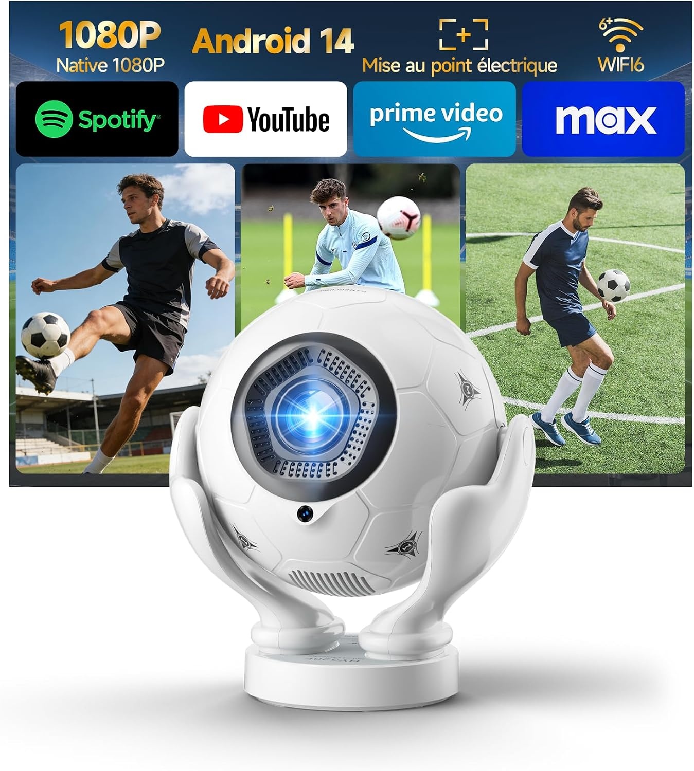 Magcubic Mini-projecteur portable 1080P Android 14 - 34% de remise