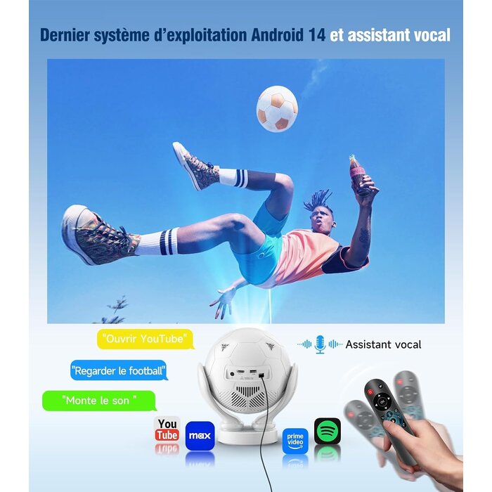 Magcubic Mini-projecteur portable 1080P Android 14 - 34% de remise