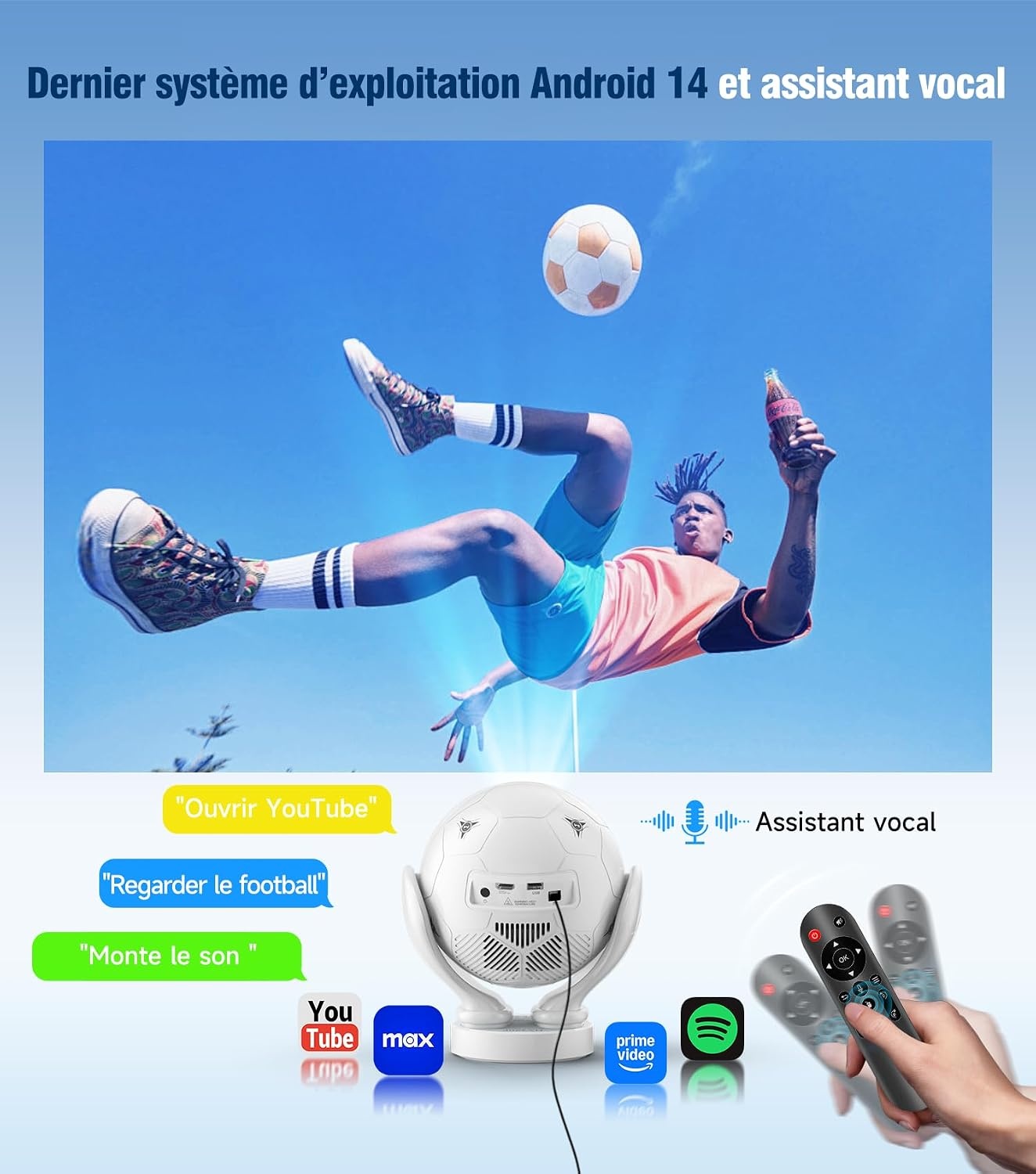 Magcubic Mini-projecteur portable 1080P Android 14 - 34% de remise