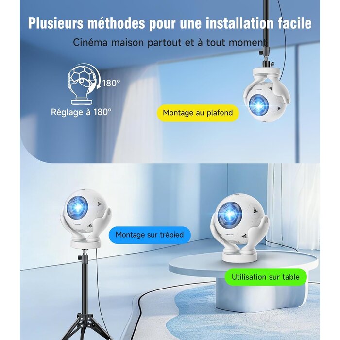 Magcubic Mini-projecteur portable 1080P Android 14 - 34% de remise