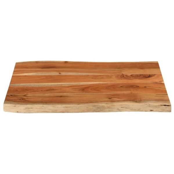 Plateau en bois d'acacia massif 90x60cm - Bord naturel - 34% de remise
