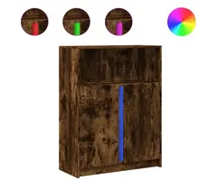 Vidaxl Buffet LED Chêne Fumé 77x100 cm - 55% de remise