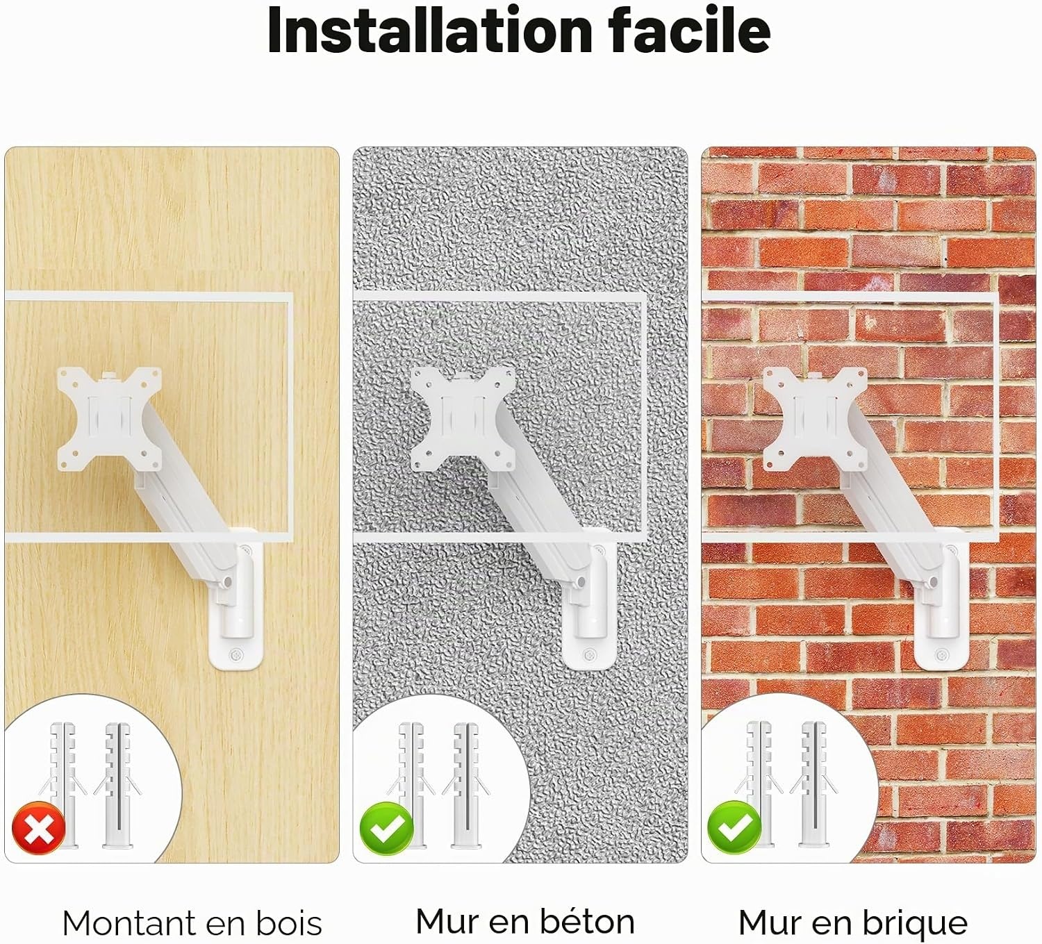 Support mural pour écran 13-32 pouces articulé - 32% de remise