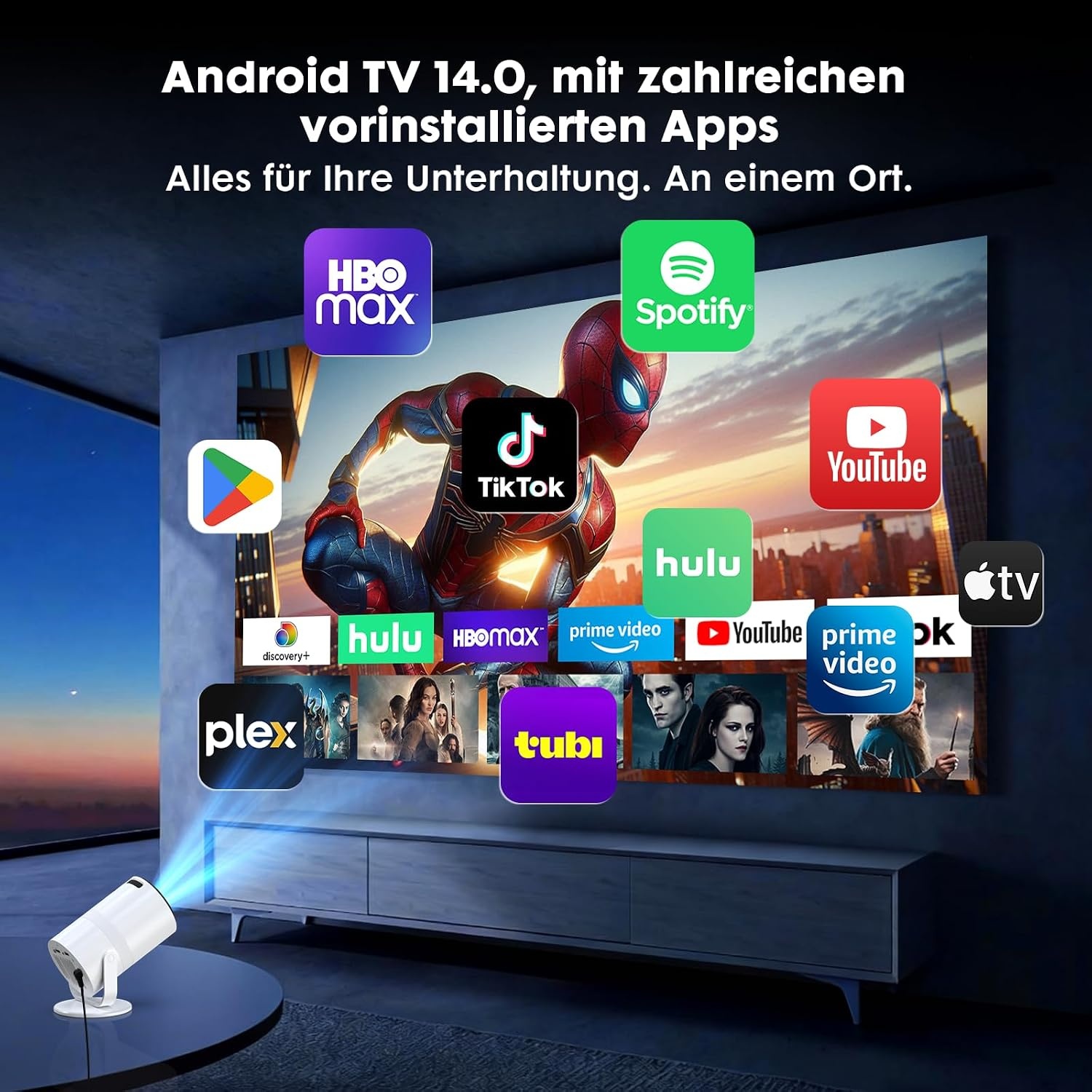 Mini-projecteur Full HD 180° - 33% de remise sur ce modèle