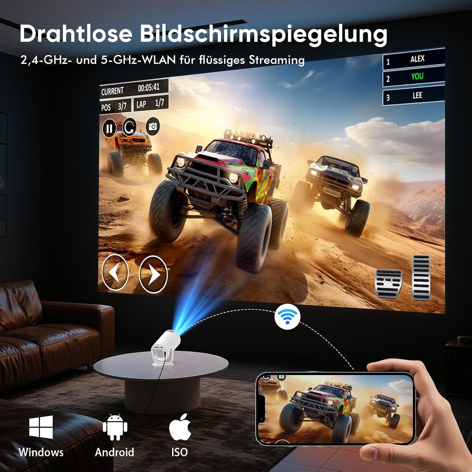 Mini-projecteur Full HD 180° - 33% de remise sur ce modèle