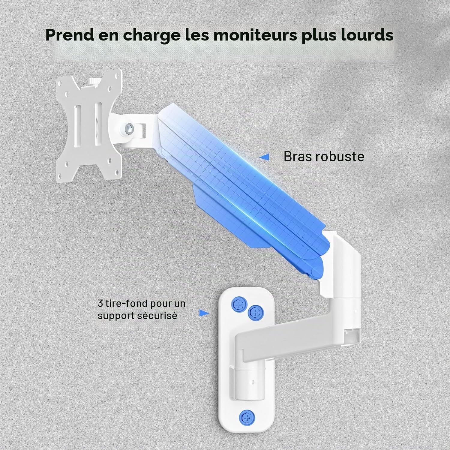 Support Mural Articulé pour Écran 13-32" Blanc - 32% de remise